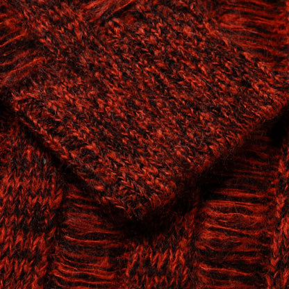 Laddered Mohair Sweater Red - ARIES 袖口部分のディテール