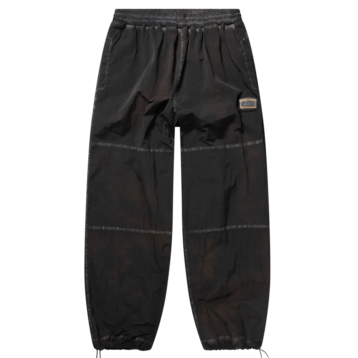 Rag Dye Windcheater Pant Brown - ARIES 正面