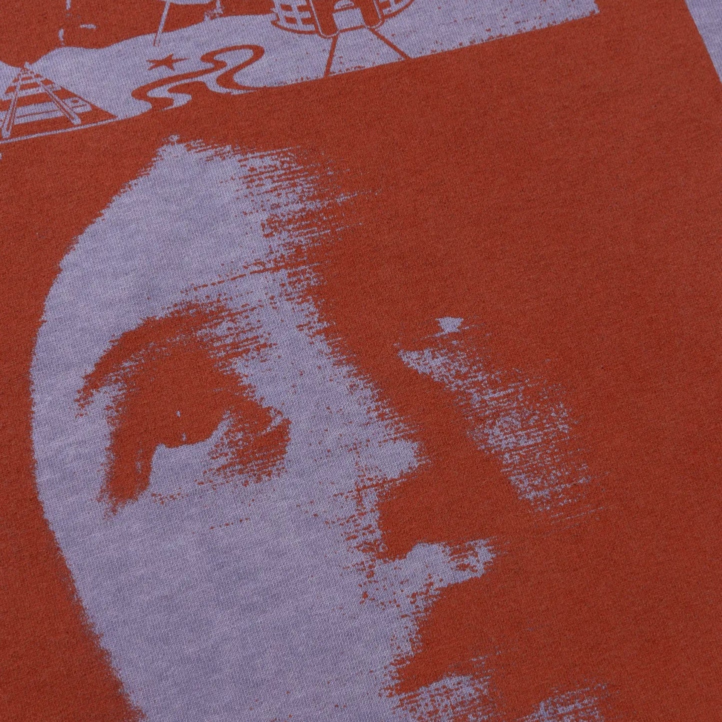 Faded Wingdings LS Tee Purple - ARIES ロゴのディテール