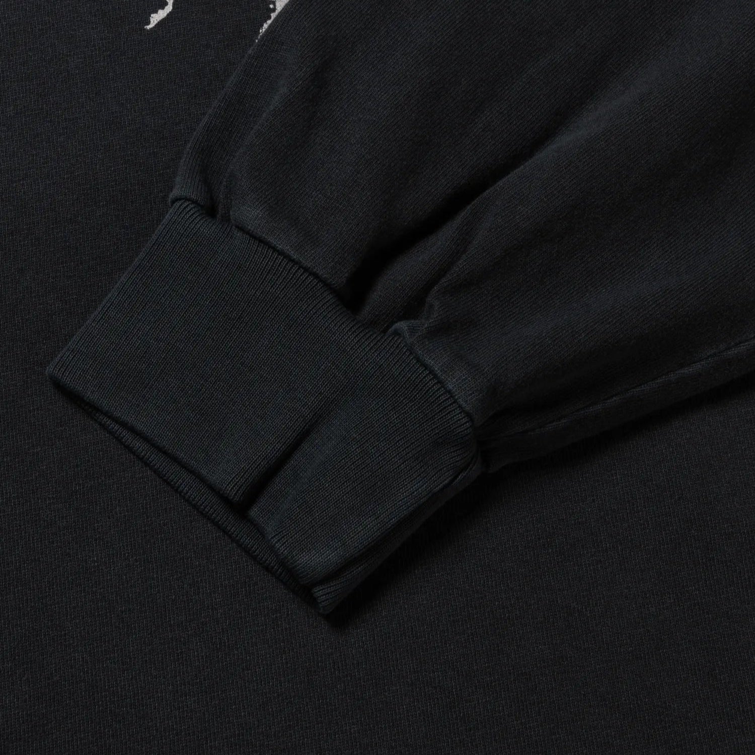 Faded Grunge LS Tee Black - ARIES 袖口のディテール