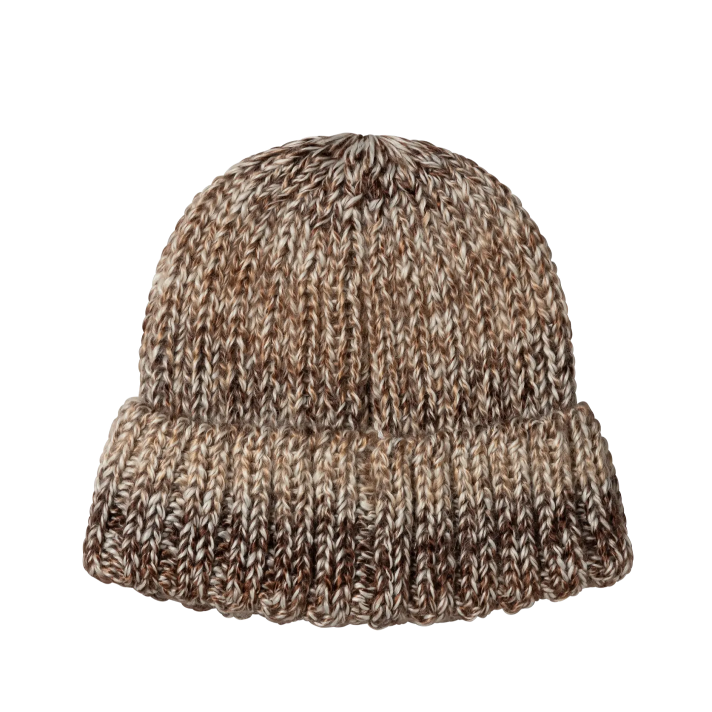 Rib Knit Space Dye Beanie Brown - ARIES 背面