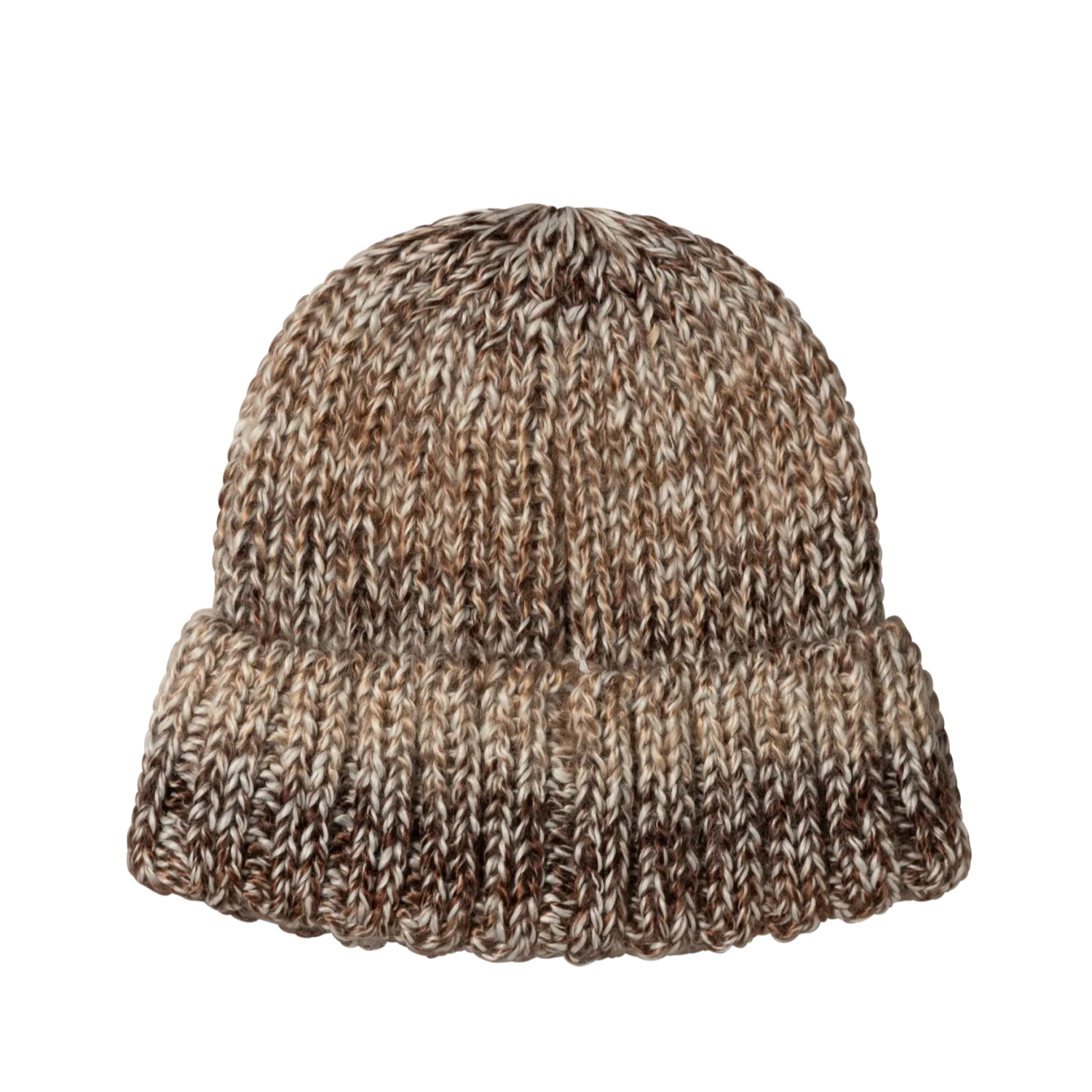Rib Knit Space Dye Beanie Brown - ARIES 背面