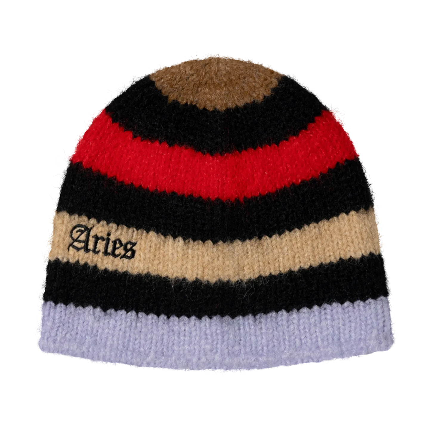 Brushed Stripe Beanie Multi - ARIES 正面