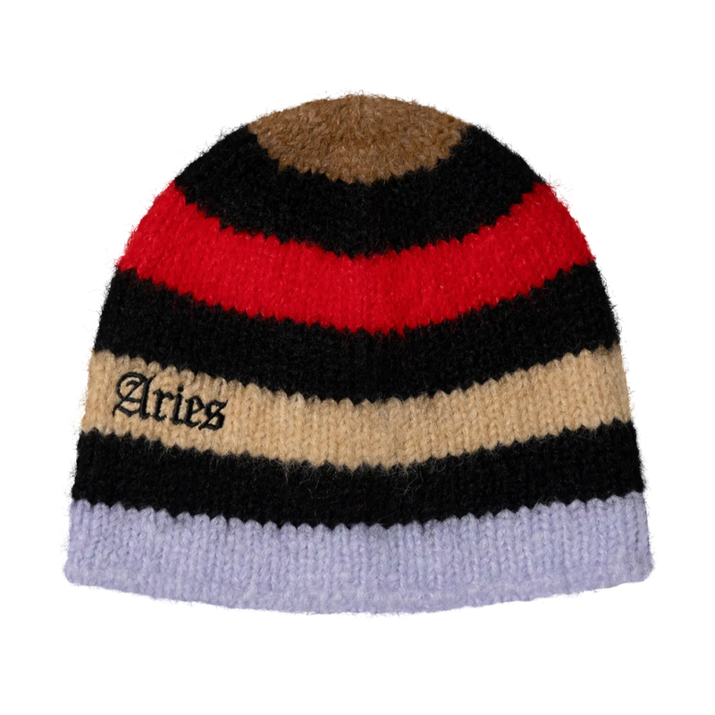 ariesmirage アリエスミラージュ 完売 ニットガウン ARIES - Brushed Stripe Beanie Multi – STUDY SHOWROOM STORE