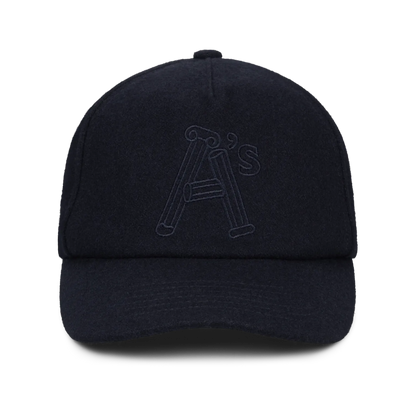 Wool Column A Cap Navy - ARIES 正面