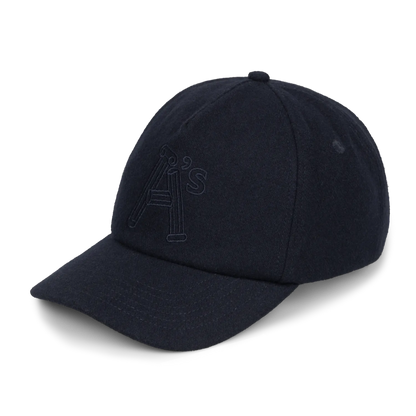 Wool Column A Cap Navy - ARIES 側面