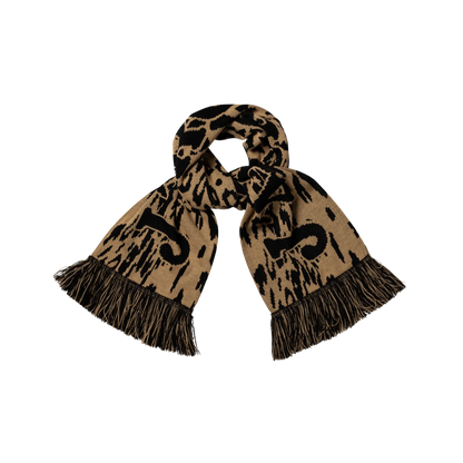 ARIES J'Adoro Aries Leopard Scarf Beige - ARIES 正面