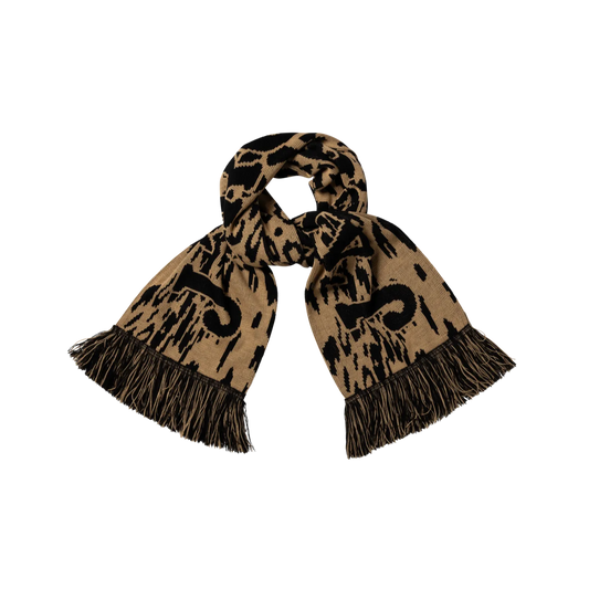ARIES J'Adoro Aries Leopard Scarf Beige - ARIES 正面