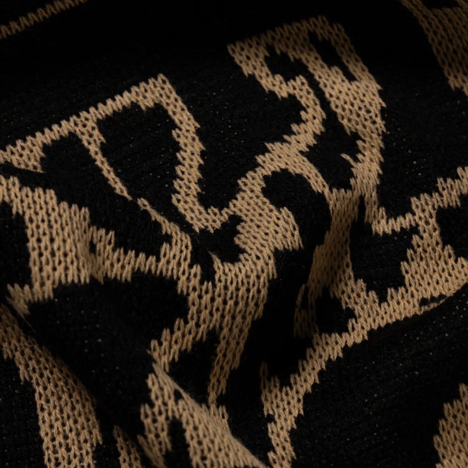 ARIES J'Adoro Aries Leopard Scarf Beige - ARIES 生地部分のディテール