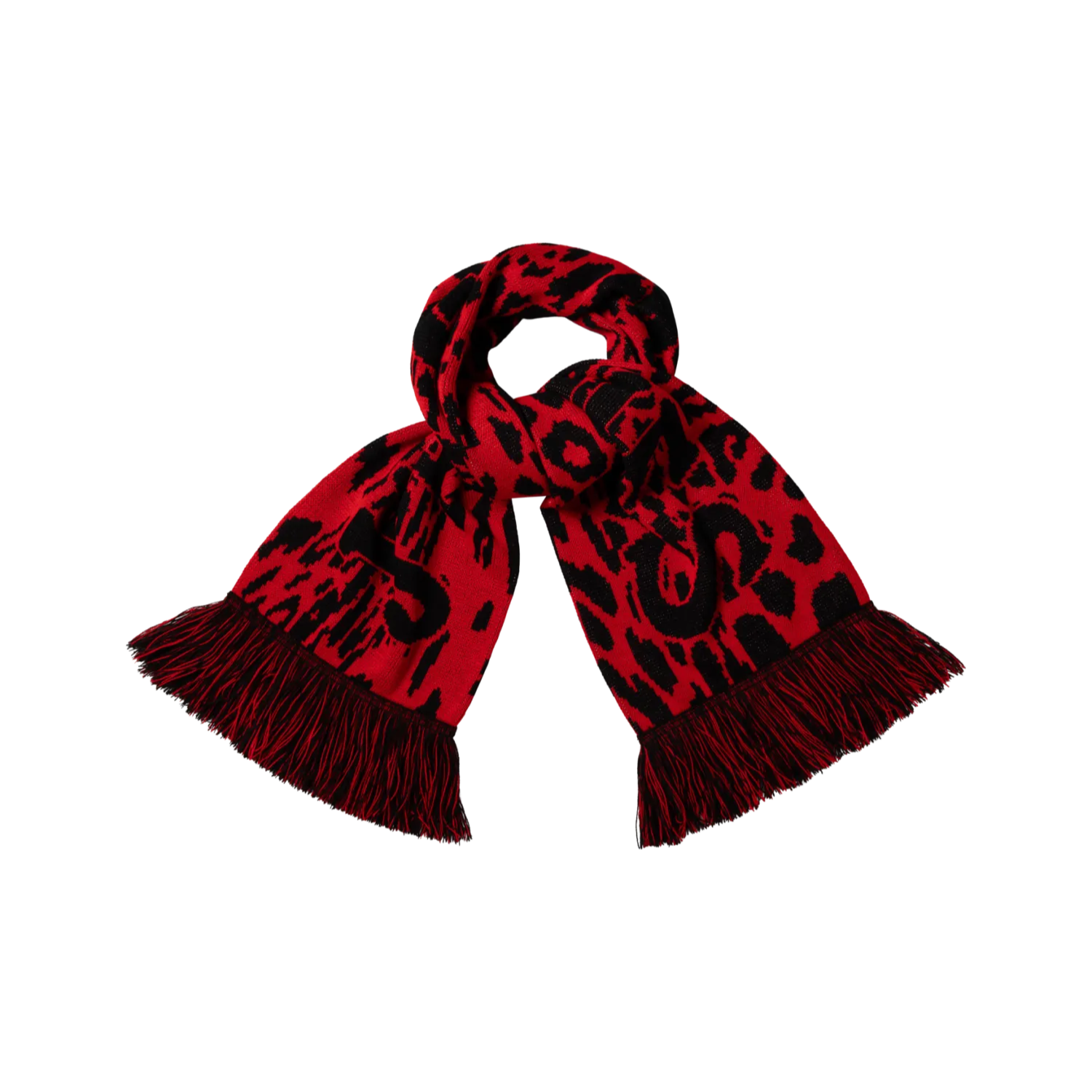 ARIES J'Adoro Aries Leopard Scarf Red - ARIES 正面