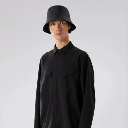 ARC'TERYX VEILANCE Bucket Hat BLACK 着用イメージ