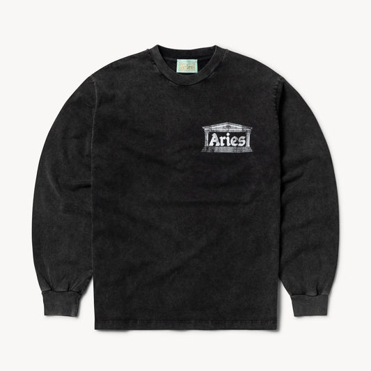ARIES Aged Ancient Temple LS Tee Black【AR60141.03】(N)