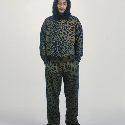 Leopard Tie Dye Hoodie Multi - ARIES 着用正面