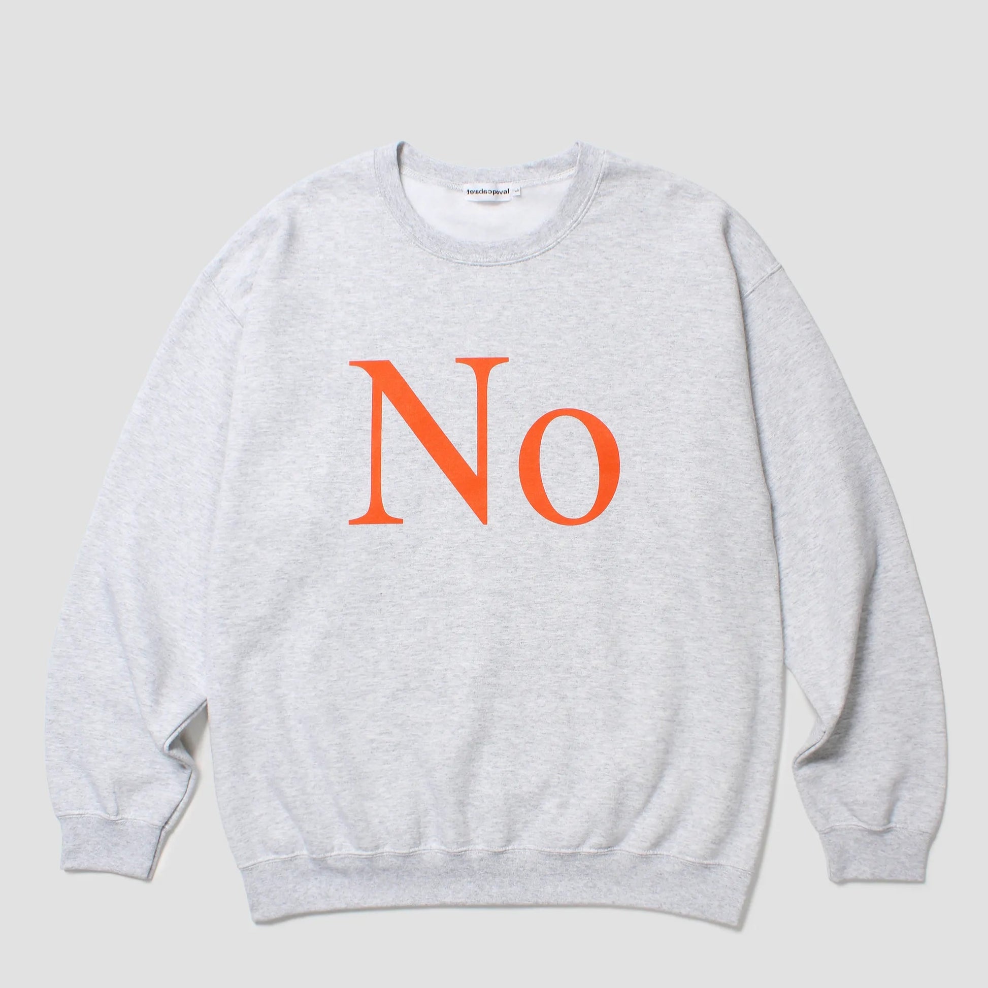 CABARET POVAL No Crewneck Ash 正面