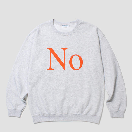 CABARET POVAL No Crewneck Ash 正面