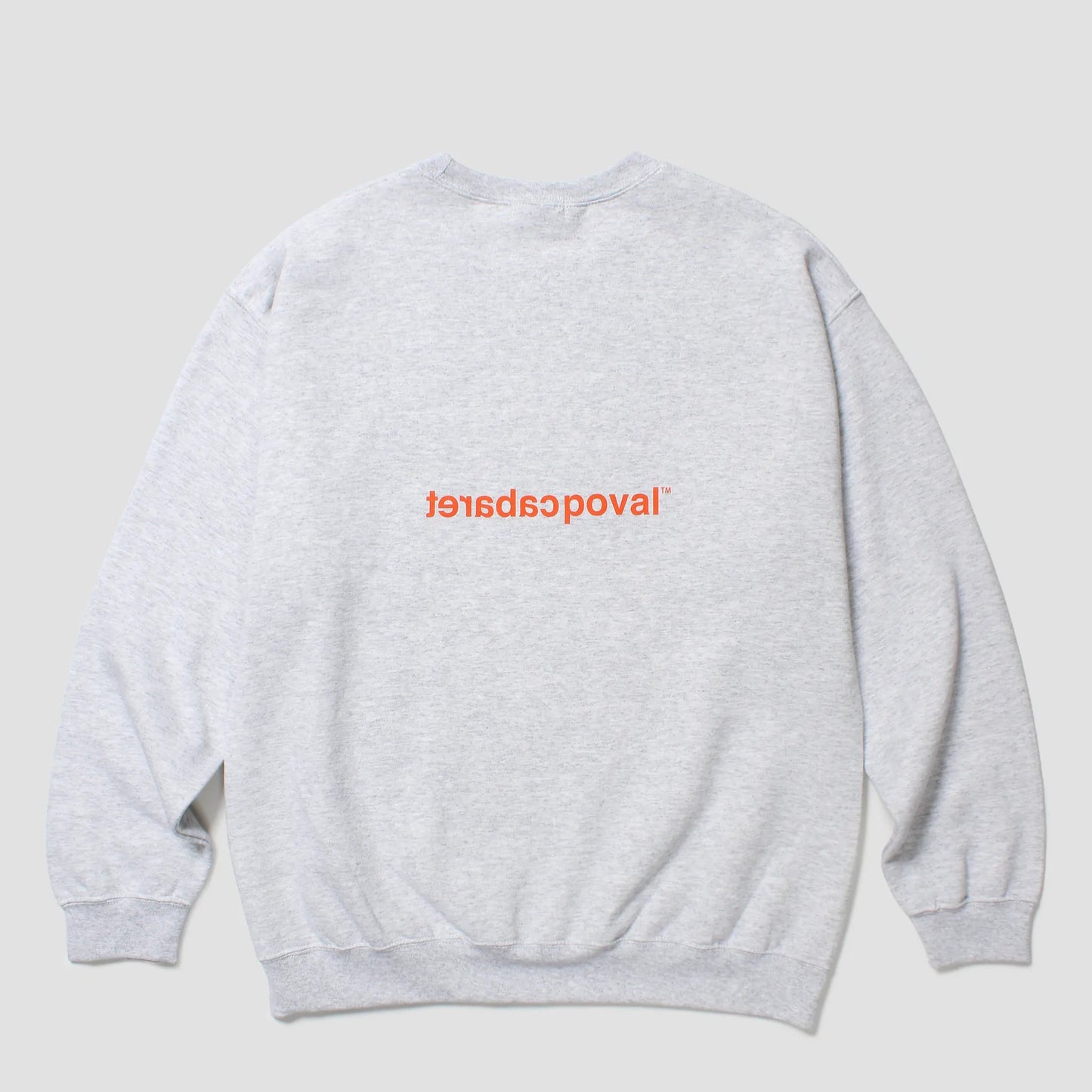 CABARET POVAL No Crewneck Ash 背面