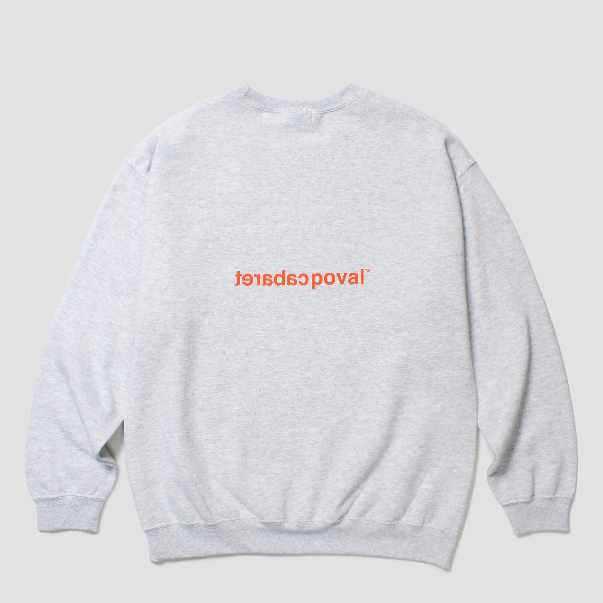 CABARET POVAL No Crewneck Ash 背面
