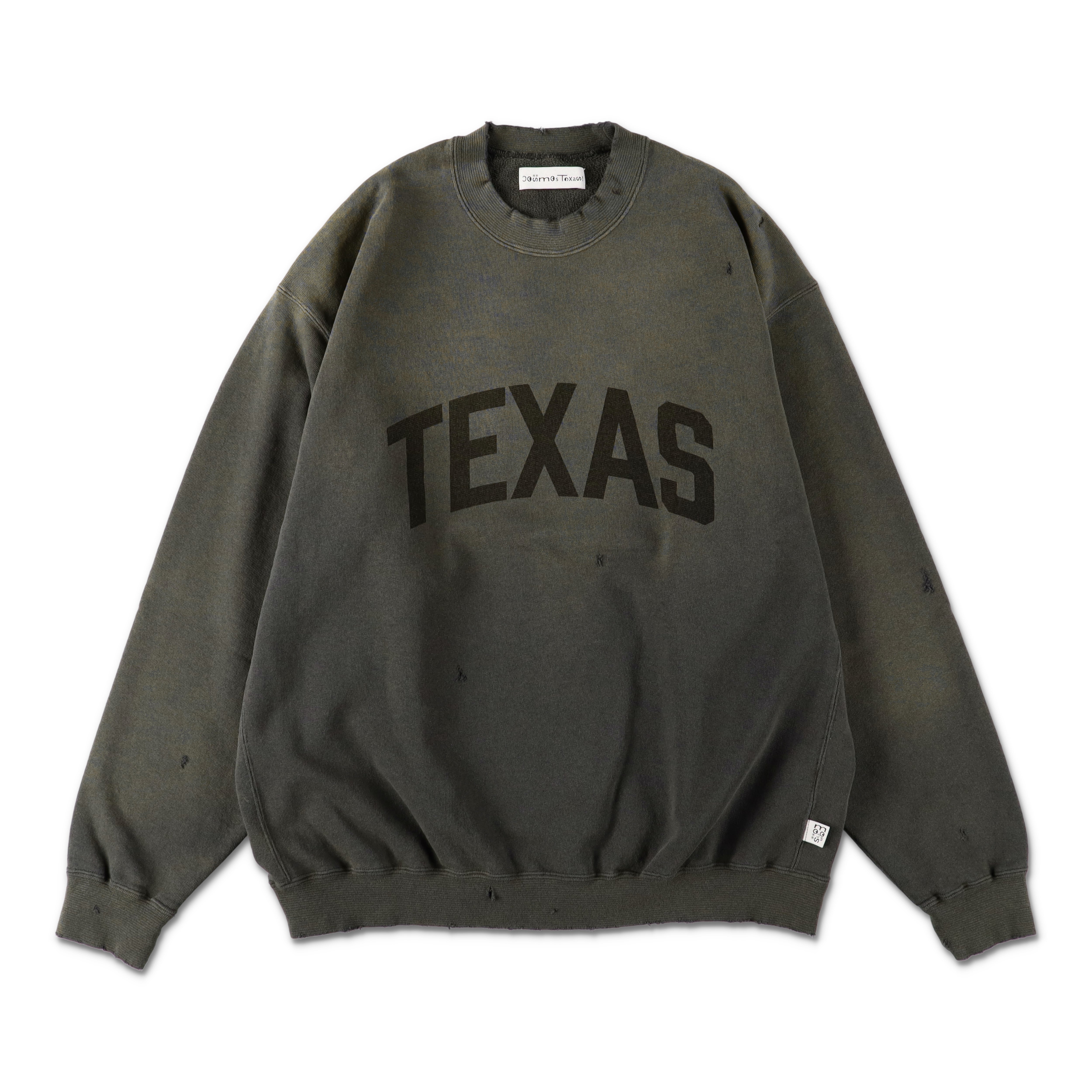 COSMOS TEXAS - texas crew sweat black – STUDY SHOWROOM STORE