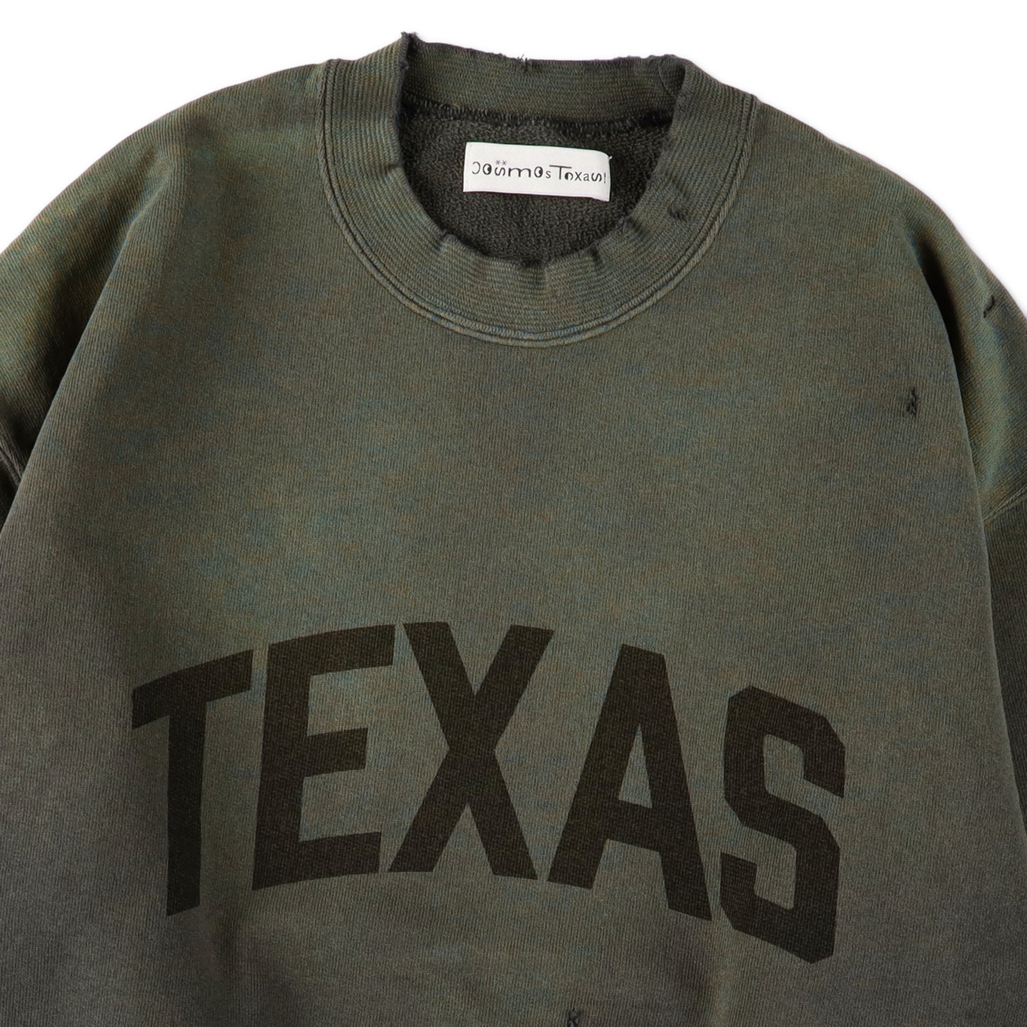COSMOS TEXAS texas crew sweat black【ctfw25cs02】(N)