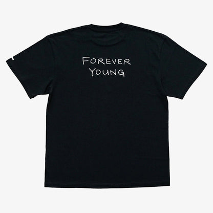 BLANK MAG Forever Young cast photo S/S Tee Black　背面写真