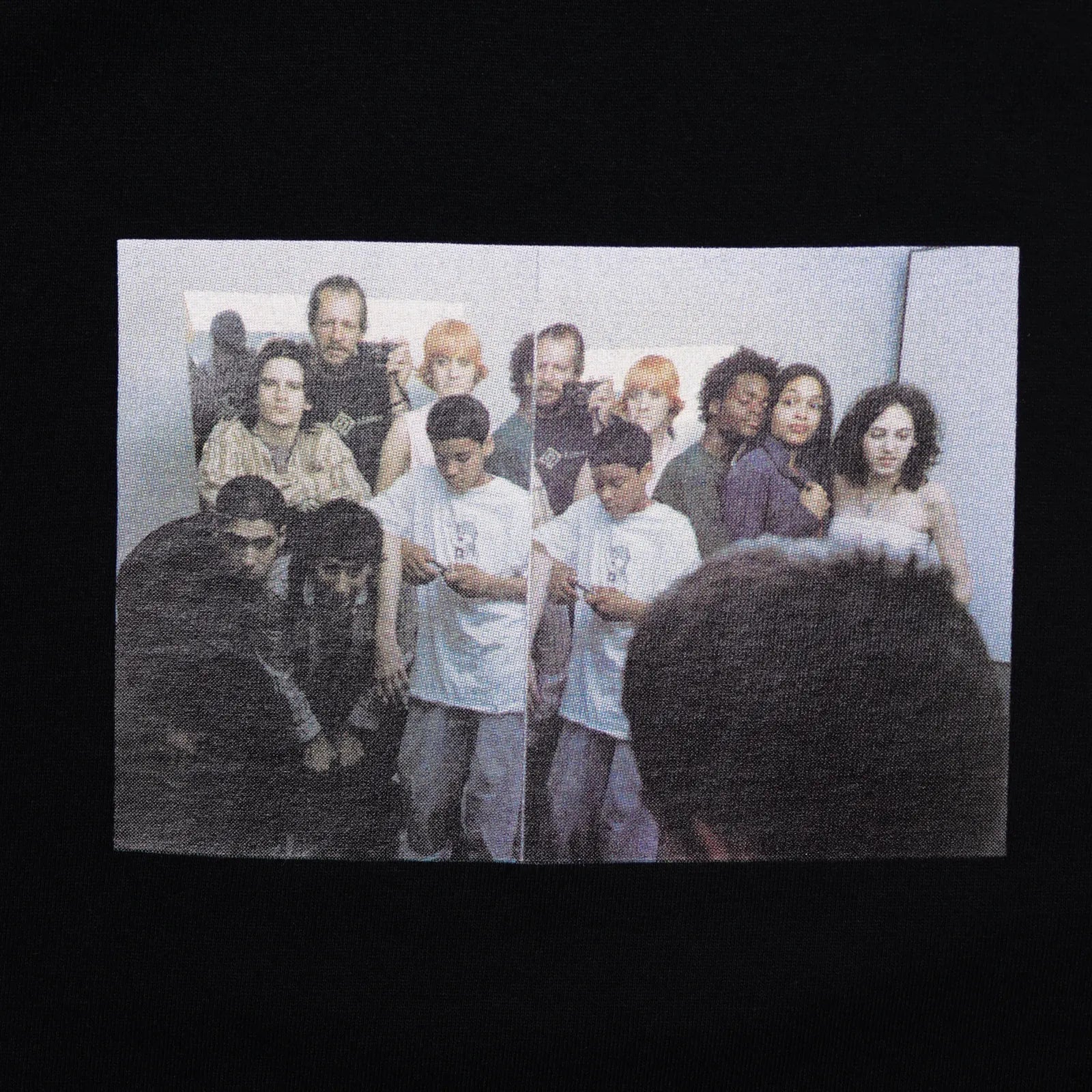 BLANK MAG Forever Young cast photo S/S Tee Black フロント部分写真