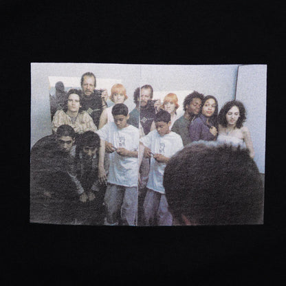 BLANK MAG Forever Young cast photo S/S Tee Black フロント部分写真