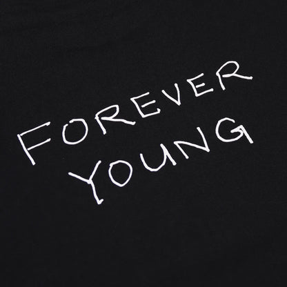 BLANK MAG Forever Young cast photo S/S Tee Black 背面ロゴ