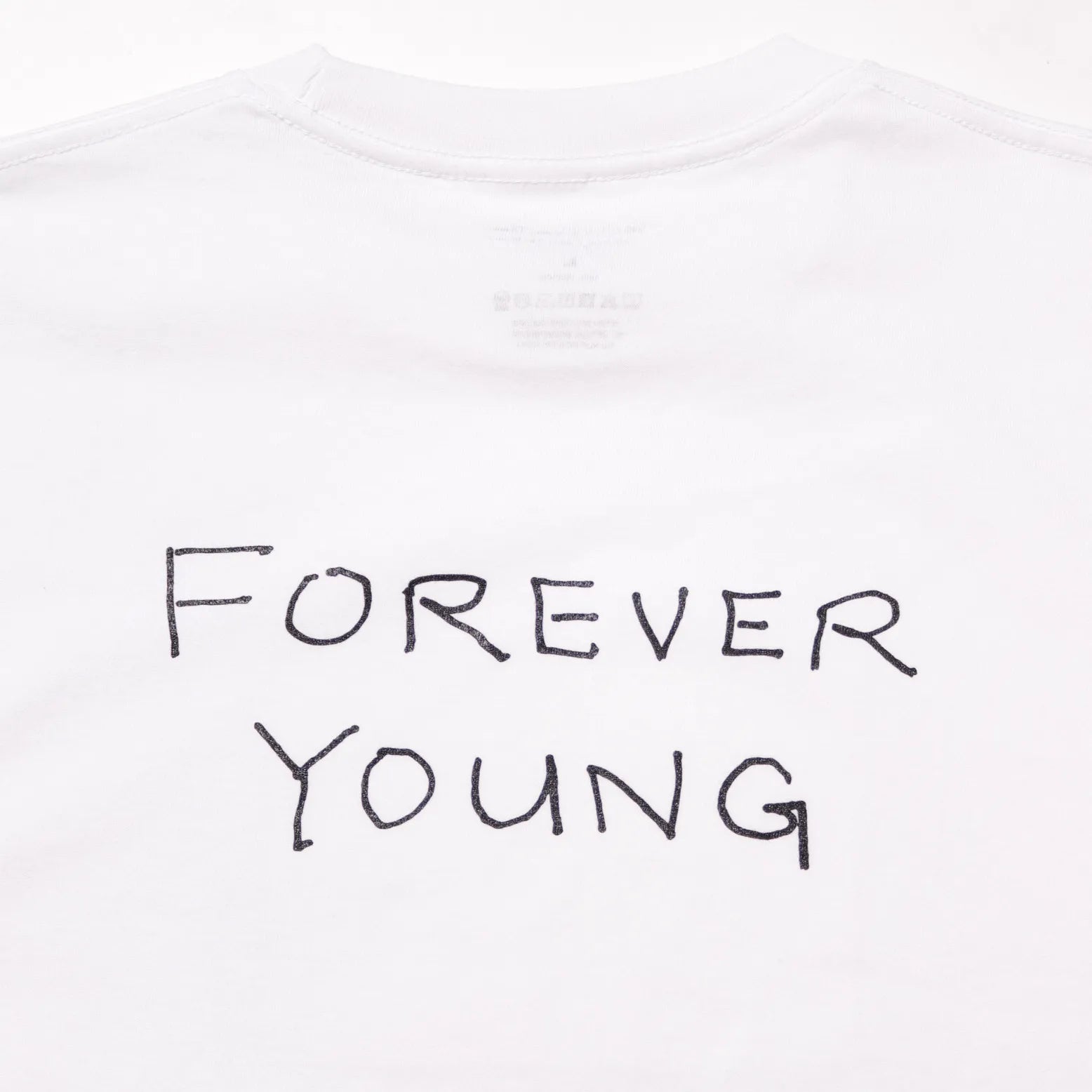 BLANK MAG Forever Young cast photo S/S Tee White 背面ロゴ