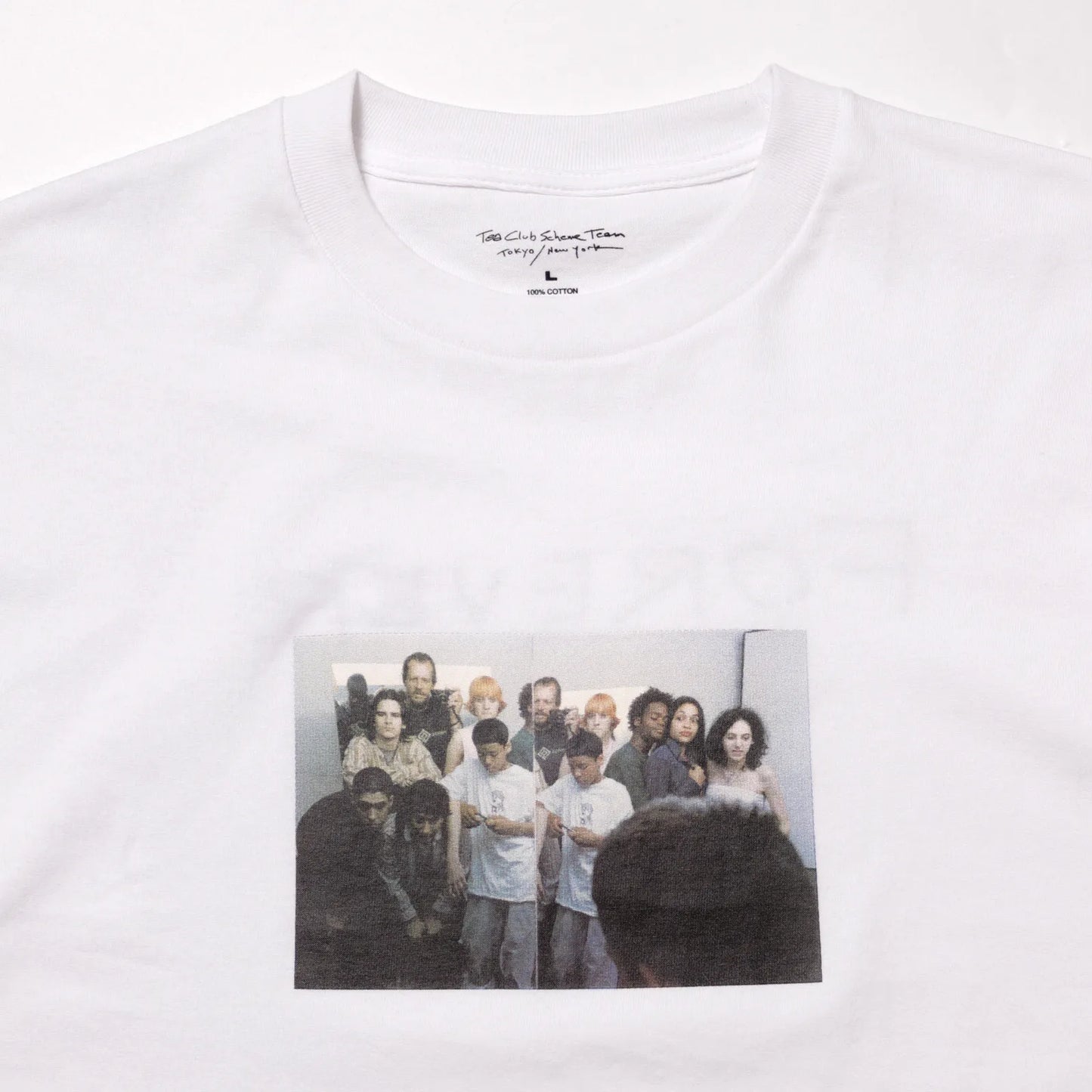 BLANK MAG Forever Young cast photo S/S Tee White 正面部分写真