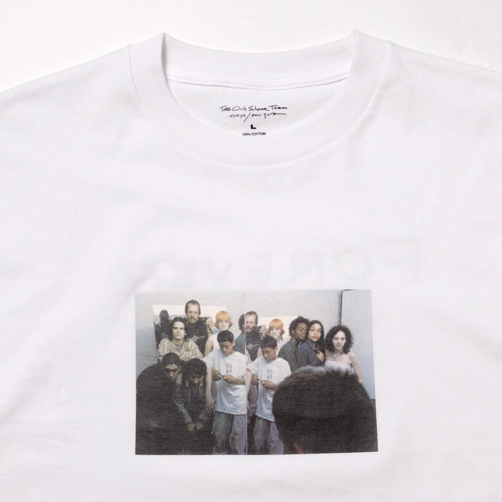 BLANK MAG Forever Young cast photo S/S Tee White 正面部分写真