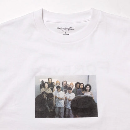 BLANK MAG Forever Young cast photo S/S Tee White 正面部分写真