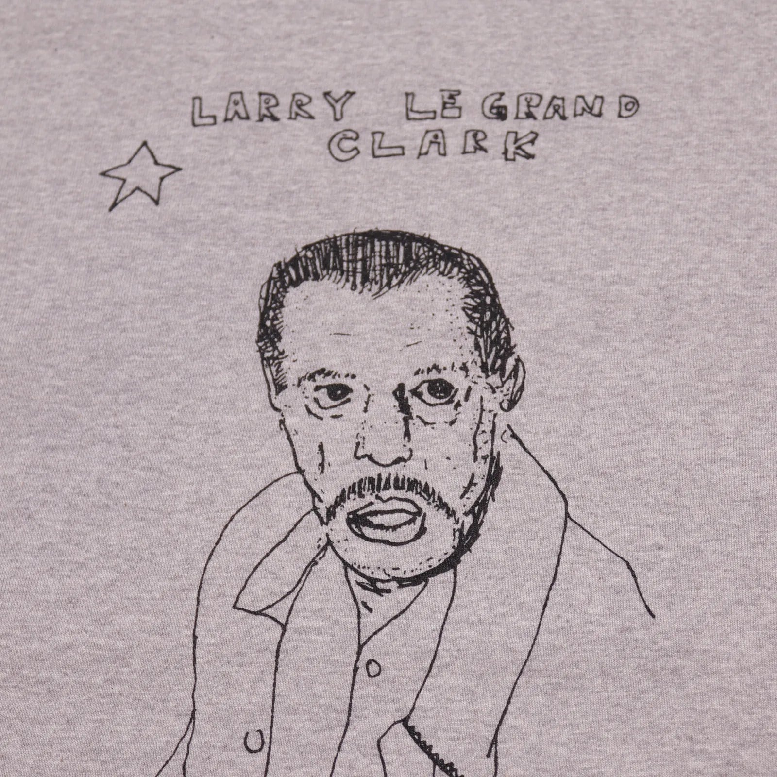 BLANK MAG Self-Portait  S/S tee H.Gray アートワーク部分