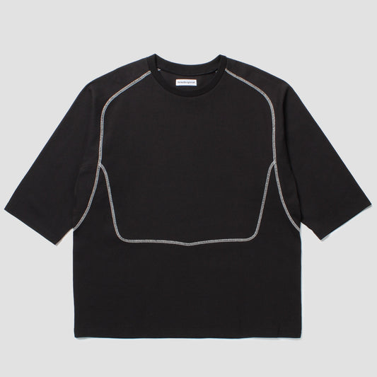 CABARET POVAL Fabien Half Sleeve Top Black【25SS-PVA-CS02】(N)