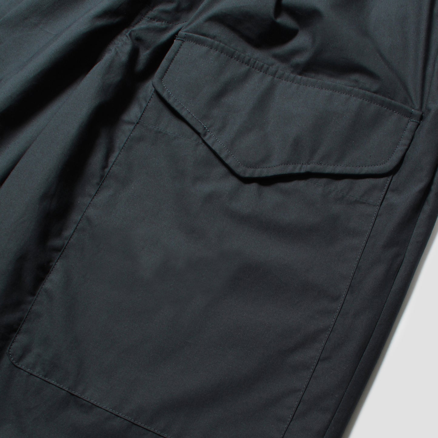 CABARET POVAL Cotton Silk BD Trousers Slik Black【26SS-PVA-PT04】(N)