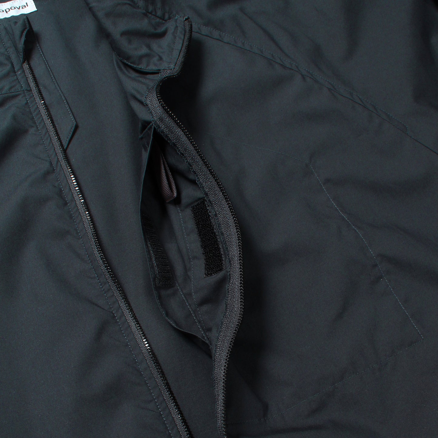 CABARET POVAL Cotton Silk Track Jacket Silk Black【26SS-PVA-OT02】(N)