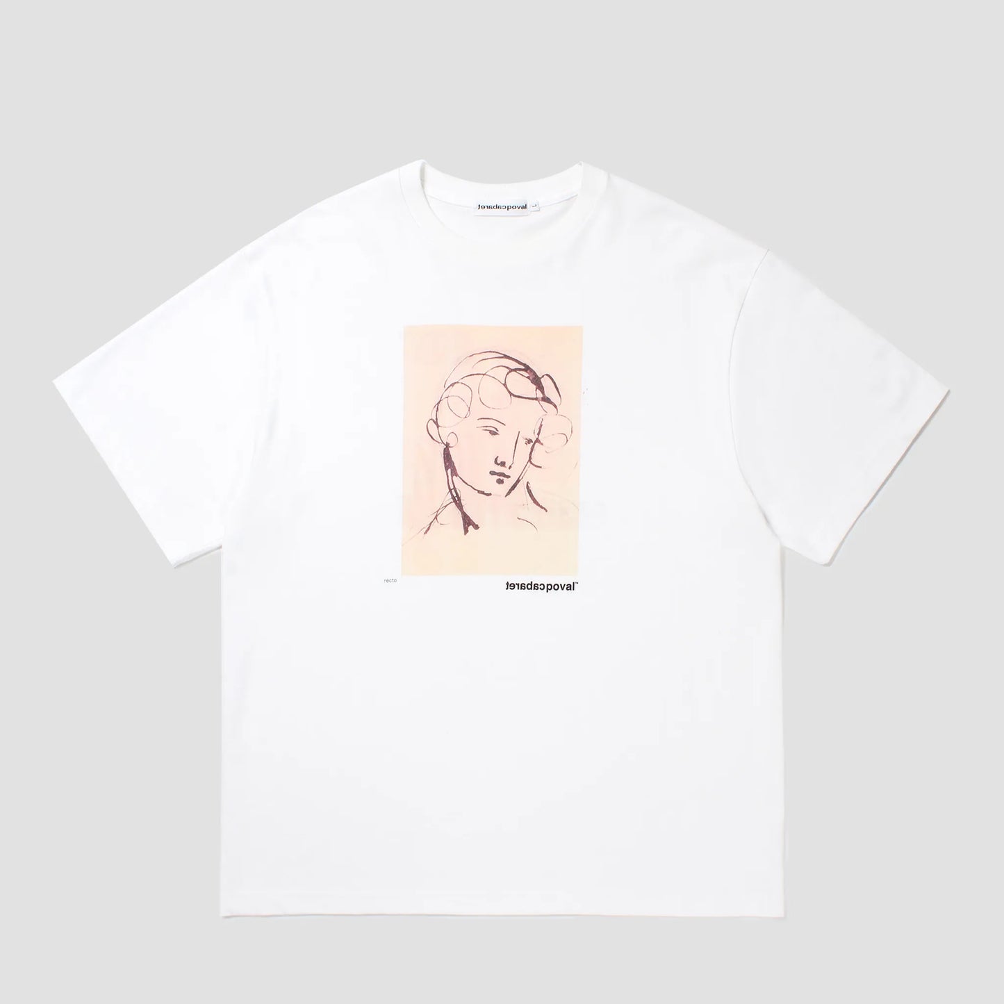 CABARET POVAL Printed Tee White [26SS-PVA-ST02] (N)