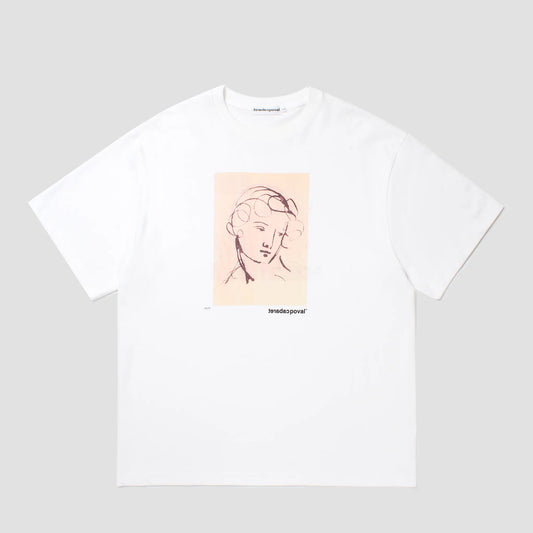 CABARET POVAL Printed Tee White [26SS-PVA-ST02] (N)