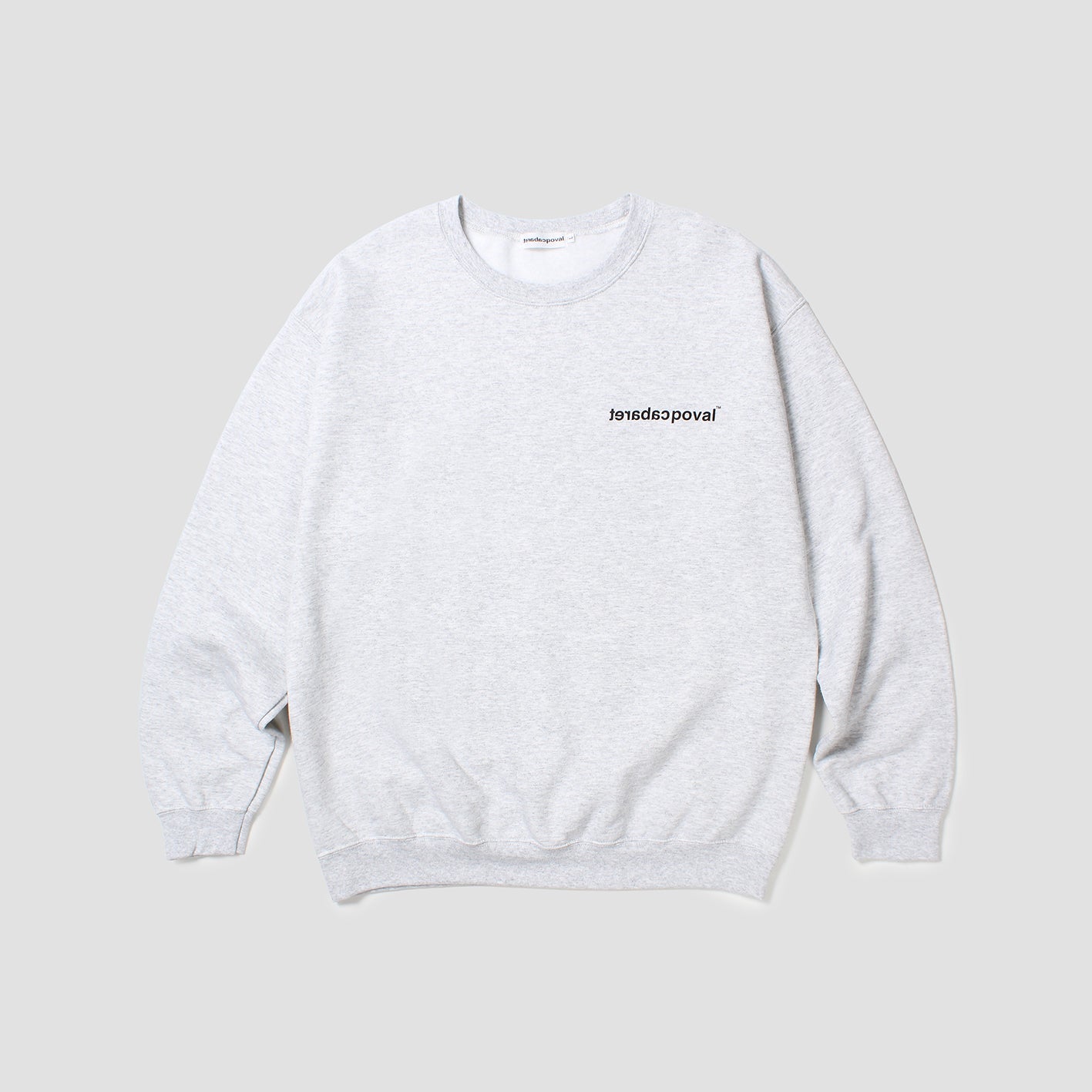 CABARET POVAL Schloss Crewneck Ash【25AW-PVA-SW05】(N)