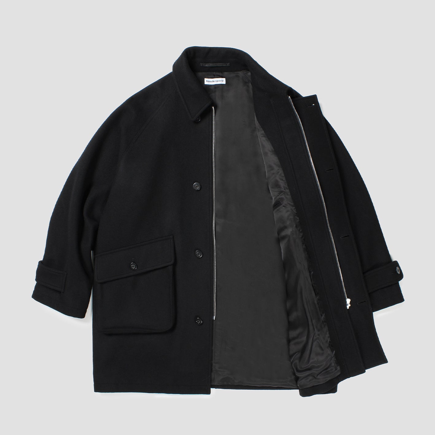 CABARET POVAL Wool Over Coat Black【25AW-PVA-OT01】(N)