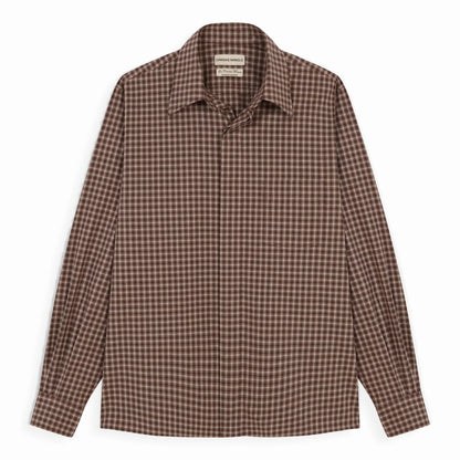 CAMISAS MANOLO（カミサス マノロ）Brown/Camel Checks Campo Shirt チェックシャツ