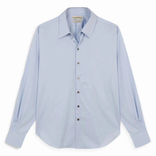 CAMISAS MANOLO（カミサス マノロ）Light Blue Normal Shirt ライトブルー 長袖シャツ 正面