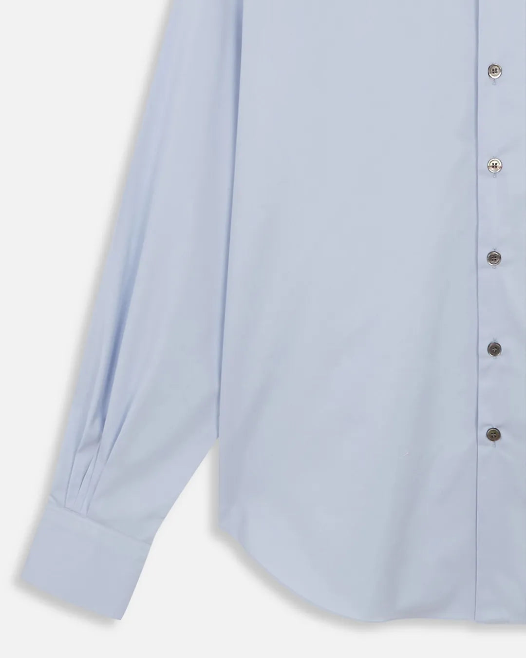 CAMISAS MANOLO（カミサス マノロ）Light Blue Normal Shirt 生地・マザーオブパールボタンのディテール