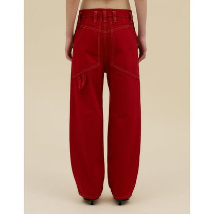 ECKHAUS LATTA DOUBLE KNEE BAGGY JEAN POPPY【1229-EL-PS26-P】
