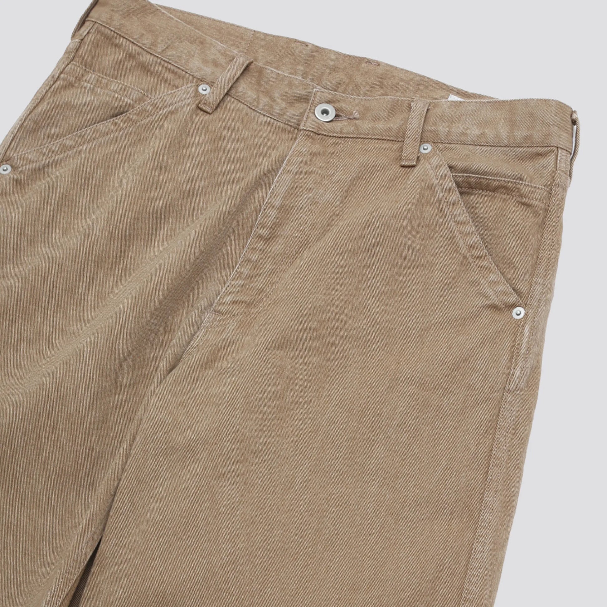 ENCOMING ENST DENIM TROUSER Beige ウエストディテール 5ポケット仕様
