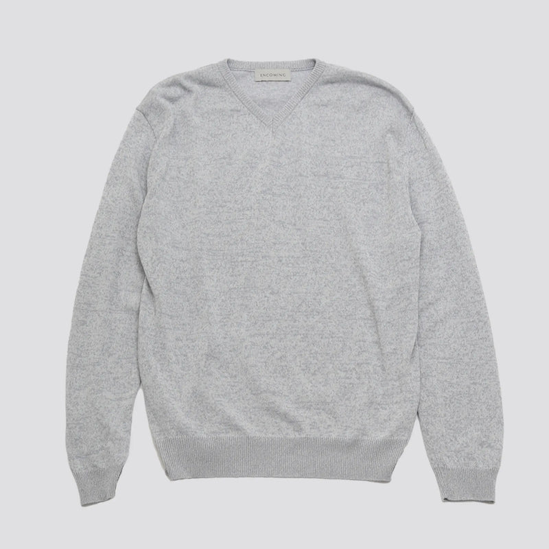ENCOMING KNITTED V NECK JUMPER カシミヤ100% ENCOMINGKNITTEDVNECKJUMPERSlat