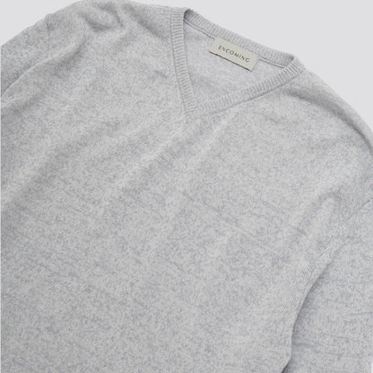 ENCOMING - KNITTED V NECK JUMPER Slate Blue – STUDY SHOWROOM STORE ENCOMING - KNITTED V NECK JUMPER Slate Blue – STUDY SHOWROOM STORE