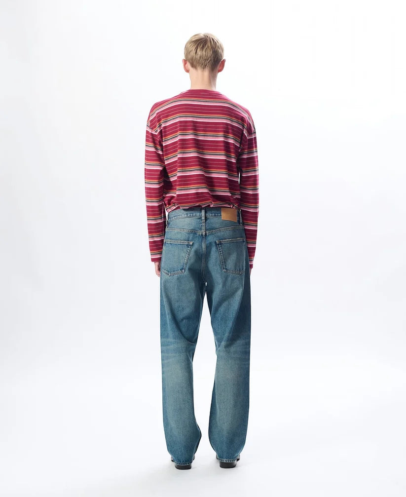 SUNFLOWER Loose Denim Dark Blue Vintage【5174-1】(N) 着用写真 背面