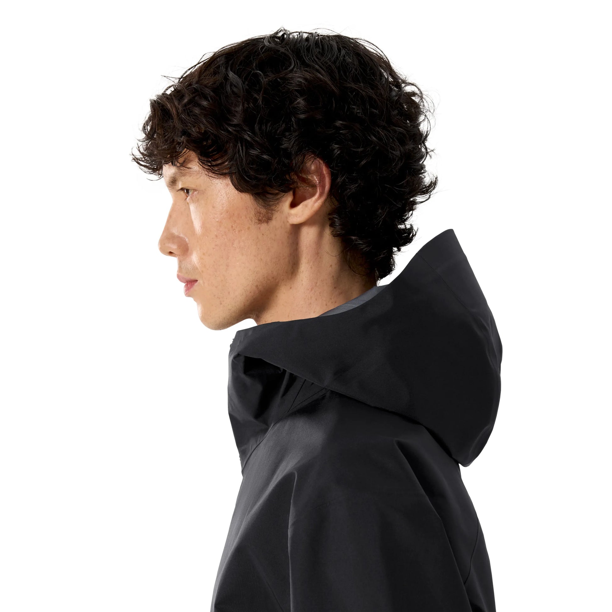 ARC'TERYX VEILANCE Arris Jacket M BLACK 着用画像 フード部分側面