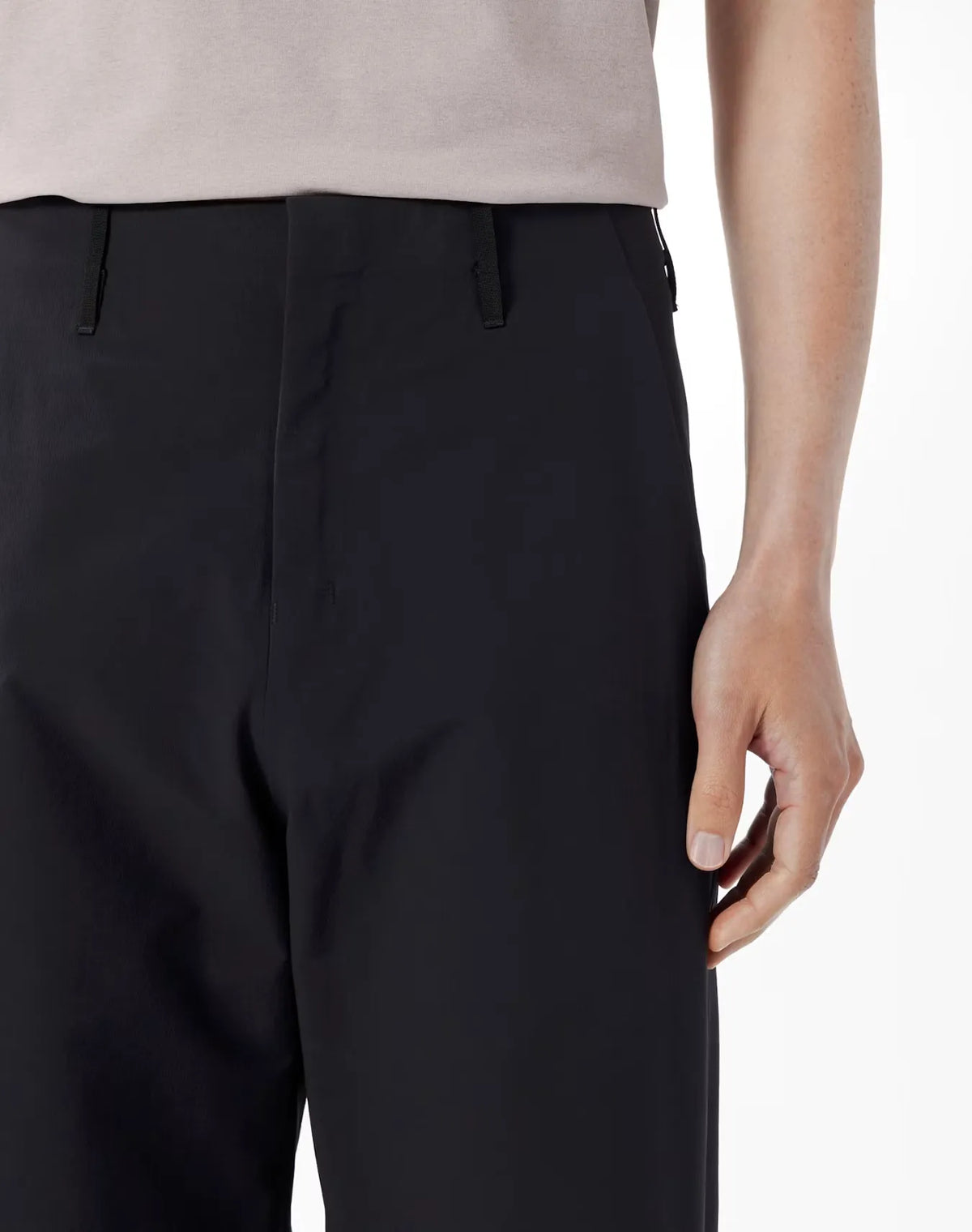ARC'TERYX VEILANCE Corbel Pant M Black 着用イメージ ウエスト箇所ディテール