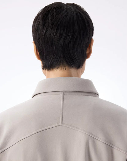 ARC'TERYX VEILANCE Consola Fleece Midlayer M Silkstone 着用イメージ 背面 首元詳細